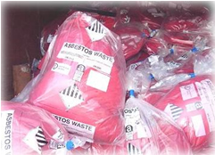 ASbestos waste